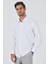 Beyaz Sert Yaka Düz Classic Pamuklu Slim Fit Gömlek 1004250900 3