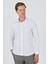 Uzun Kol Desenli Armürlü Sert Yaka Cepsiz Pamuklu Classic Slim Fit Gömlek 1004250191 1