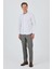 Uzun Kol Desenli Armürlü Sert Yaka Cepsiz Pamuklu Classic Slim Fit Gömlek 1004250191 2