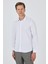 Uzun Kol Desenli Armürlü Sert Yaka Cepsiz Pamuklu Classic Slim Fit Gömlek 1004250191 3