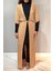Piliseli Kimono Pareo Kaftan Bağlanabilir RPK004 Bej 4