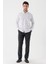Uzun Kollu Baskılı Bez Ayağı Cepsiz Garnili Klasik Slim Fit Dar Kesim Gömlek 1004230230 5