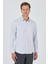Uzun Kol Desenli Armürlü Sert Yaka Cepsiz Pamuklu Classic Slim Fit Gömlek 1004250184 2