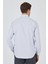 Uzun Kol Desenli Armürlü Sert Yaka Cepsiz Pamuklu Classic Slim Fit Gömlek 1004250184 5