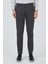 Koyu Antrasit Desenli Armürlü Yan Cep Düz Paça Comfort Fit Pamuklu Casual Chino Pantolon 1003250122 1