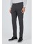 Koyu Antrasit Desenli Armürlü Yan Cep Düz Paça Comfort Fit Pamuklu Casual Chino Pantolon 1003250122 3