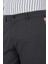 Koyu Antrasit Desenli Armürlü Yan Cep Düz Paça Comfort Fit Pamuklu Casual Chino Pantolon 1003250122 4