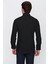 Siyah Düz Desen Slim Fit Sert Yaka Gömlek 5