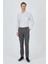 Füme Desenli Armürlü Yan Cep Düz Paça Comfort Fit Pamuklu Casual Chino Pantolon 1003250122 2