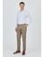 Koyu Vizon Gabardin Yan Cep Düz Paça Comfort Fit Pamuklu Casual Chino Pantolon 1003250121 2
