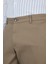 Koyu Vizon Gabardin Yan Cep Düz Paça Comfort Fit Pamuklu Casual Chino Pantolon 1003250121 4