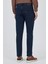 Lacivert Gabardin 5 Cep Düz Paça Casual Slim Fit Pamuklu Denim Pantolon 1023250151 5