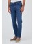 Lacivert Gabardin 5 Cep Düz Paça Casual Slim Fit Pamuklu Denim Pantolon 1023250156 2