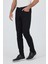 Siyah Gabardin 5 Cep Düz Paça Casual Slim Fit Pamuklu Denim Pantolon 1023250158 3