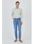 Koyu Mavi Gabardin 5 Cep Düz Paça Casual Slim Fit Pamuklu Denim Pantolon 1023250156 4