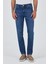 Lacivert Gabardin 5 Cep Düz Paça Casual Slim Fit Pamuklu Denim Pantolon 1023250156 1