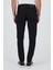 Siyah Gabardin 5 Cep Düz Paça Casual Slim Fit Pamuklu Denim Pantolon 1023250158 5