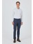 Mavi Filafil Yan Cep Açık Paça Slim Fit Ayarlanabilir Kemer Pantolon 1003250123 2