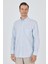 Uzun Kol Çizgili Desen Düğmeli Yaka Cepli Classic Comfort Fit Gömlek 1004250189 1