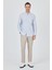 Uzun Kol Çizgili Desen Düğmeli Yaka Cepli Classic Comfort Fit Gömlek 1004250189 2