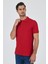 Açık Kırmızı Polo Yaka Kısa Kol Cepsiz Slim Fit Classic Pamuklu Tişört 1011250177 1