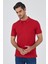 Açık Kırmızı Polo Yaka Kısa Kol Cepsiz Slim Fit Classic Pamuklu Tişört 1011250177 3