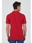 Açık Kırmızı Polo Yaka Kısa Kol Cepsiz Slim Fit Classic Pamuklu Tişört 1011250177 5