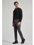 Koyu Antrasit Yan Cepli Slim Fit Dar Kesim Casual Pantolon 1003240151 2
