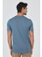 Mavi Kısa Kol Bisiklet Yaka Cepsiz Pamuk Casual Slim Fit Tişört 1011250158 5