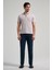 Koyu Bej Kısa Kol Baskılı Pike Polo Yaka Cepsiz Esnek Casual Slim Fit Tişört 1011250150 2