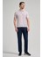 Açık Bej Kısa Kol Baskılı Pike Polo Yaka Cepsiz Esnek Casual Slim Fit Tişört 1011250151 2