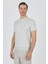 Kısa Kol Baskılı Interlok Bisiklet Yaka Cepsiz Pamuklu Slim Fit Tişört 1011250124 4