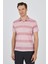 Kısa Kol Desenli Pike Polo Yaka Cepsiz Slim Fit Tişört 1011250128 3