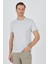 Kısa Kol Çizgili Desen Suprem Bisiklet Yaka Cepsiz Slim Fit Tişört 1011250106 1
