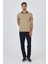 Bej Kısa Kol Düz Pike Polo Yaka Cepsiz Pamuk Casual Slim Fit Tişört 1011250103_591 2