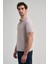 Bej Kısa Kol Baskılı Pike Polo Yaka Cepsiz Esnek Casual Slim Fit Tişört 1011250150 3