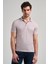 Koyu Bej Kısa Kol Baskılı Pike Polo Yaka Cepsiz Esnek Casual Slim Fit Tişört 1011250151 1