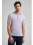 Gri Kısa Kol Baskılı Pike Polo Yaka Cepsiz Esnek Casual Slim Fit Tişört 1011250150 1