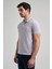Gri Kısa Kol Baskılı Pike Polo Yaka Cepsiz Esnek Casual Slim Fit Tişört 1011250150 3