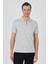 Gri Kısa Kol Düz Suprem Polo Yaka Cepsiz Pamuklu Casual Slim Fit Tişört 1011250164_100 1