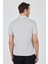 Gri Kısa Kol Düz Suprem Polo Yaka Cepsiz Pamuklu Casual Slim Fit Tişört 1011250164_100 5