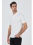 Açık Krem Polo Yaka Kısa Kol Cepsiz Slim Fit Classic Pamuklu Tişört 1011250177 3