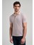 Koyu Bej Kısa Kol Baskılı Pike Polo Yaka Cepsiz Esnek Casual Slim Fit Tişört 1011250151 3