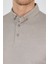 Bej Kısa Kol Düz Suprem Polo Yaka Cepsiz Pamuklu Casual Slim Fit Tişört 1011250160_605 4