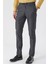 Çizgili Armürlü % 100 Pamuk Yan Cep Slim Fit Dar Kesim Casual Pantolon 1003230159 1