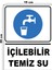 Metal Içilebilir Su 15CM x 20CM Uyarı Levhası Yönlendirme Tabelası 1