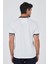 Beyaz Kısa Kol Düz Pike Polo Yaka Cepsiz Pamuk Casual Slim Fit Tişört 1011250103_600 5