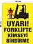 Metal Uyarı Forklifte Kimseyi Bindirme 15CM x 20CM Uyarı Levhası Yönlendirme Tabelası 1