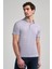 Gri Kısa Kol Baskılı Pike Polo Yaka Cepsiz Esnek Casual Slim Fit Tişört 1011250150 1