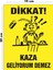 Metal Dikkat Kaza Geliyorum Demez 15CM x 20CM Uyarı Levhası Yönlendirme Tabelası 1
